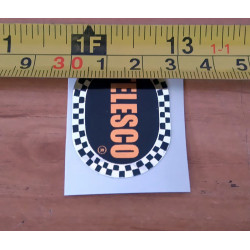 Telesco adhesive, black background color.