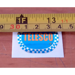Telesco adhesive, blue background color.