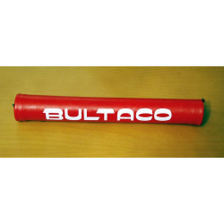 Bultaco red protective handlebar.