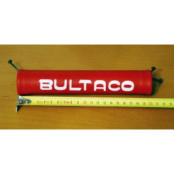 Protector manillar corto Bultaco rojo.