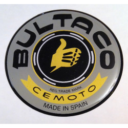 Anagrama deposito Bultaco, color gris.