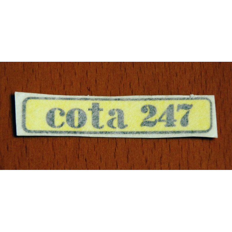 Yellow Sticker Cota 247.