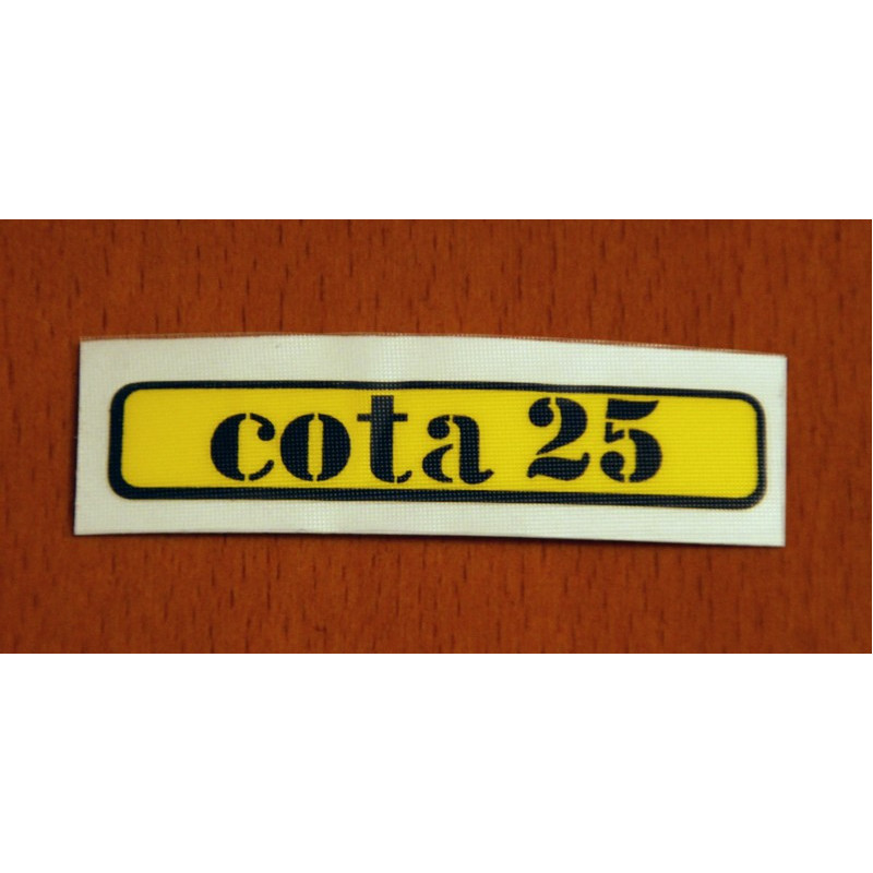 Yellow Sticker Cota 25.