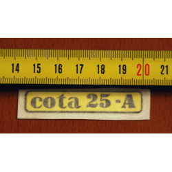 Adhesivo Cota 25 A amarillo.