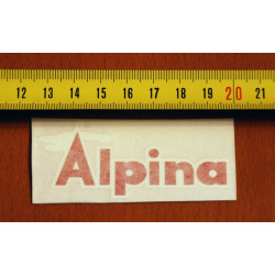 Adhesivo Alpina rojo.