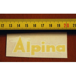 Adhesivo Alpina amarillo.
