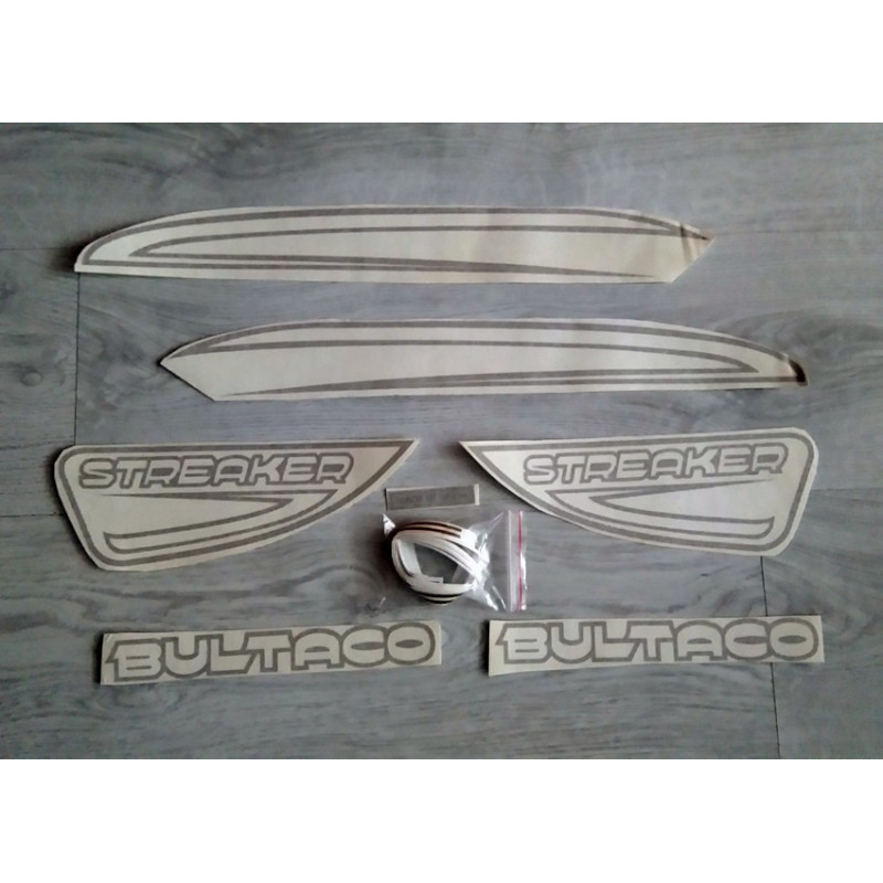 Adhesives Bultaco Streaker black set.