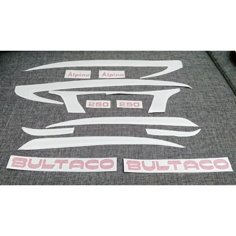 Adhesives Bultaco Alpina 250 set.