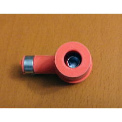 Pipa de bujía de silicona. Roja