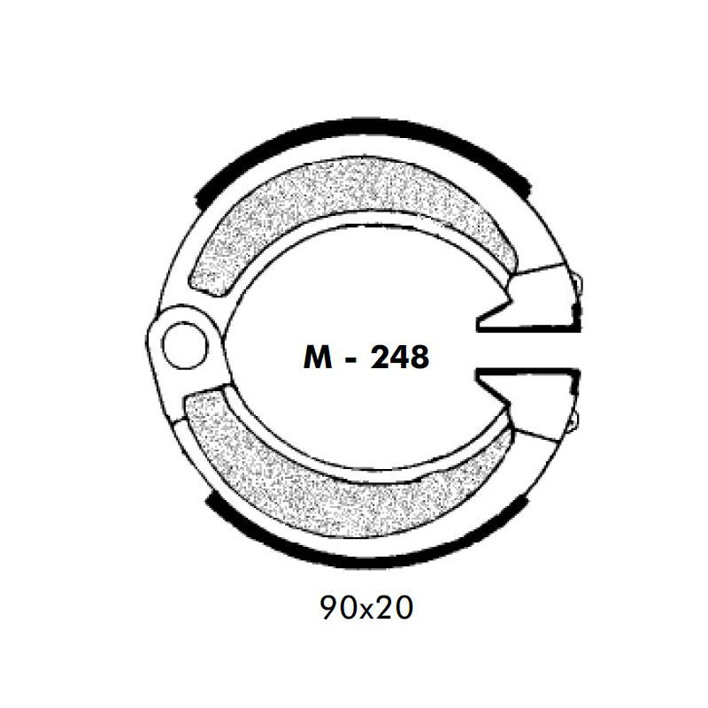 Brake shoes Bultaco Chispa.