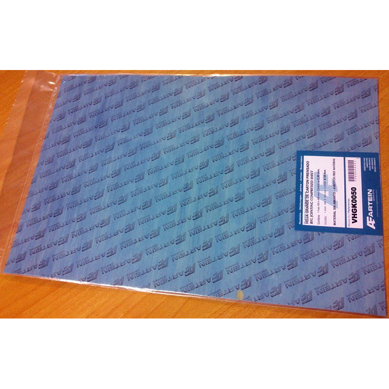 Cartón prensado para juntas. 50 mm.