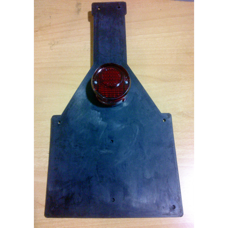 Porta matriculas de goma con piloto.