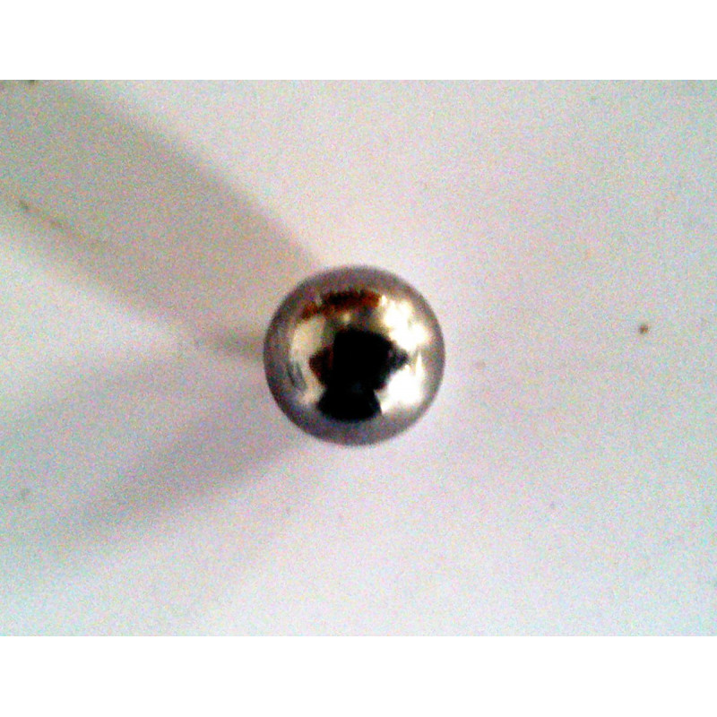 Highly precise steel ball. Ø 5,556 mm.