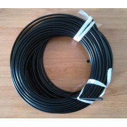 Funda de cable acero laminado para embrague. Negra. Ø 6mm. Con Teflon.