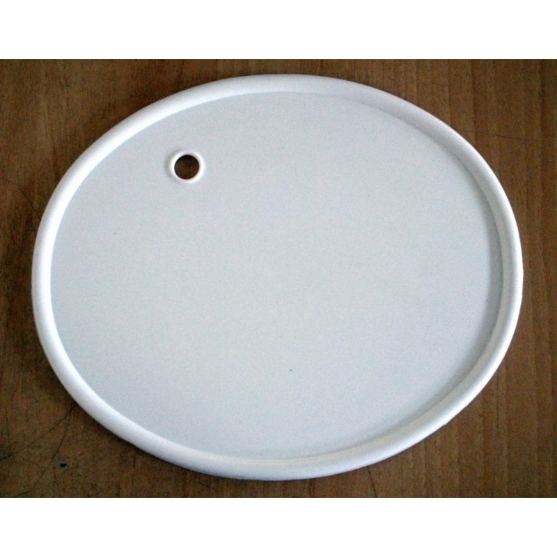 Classic white color number plate.