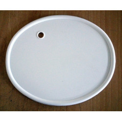 Placa porta números clásica color blanco