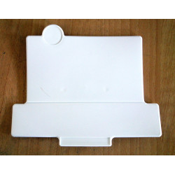 Support plate numbers Montesa Cota Trial, white.